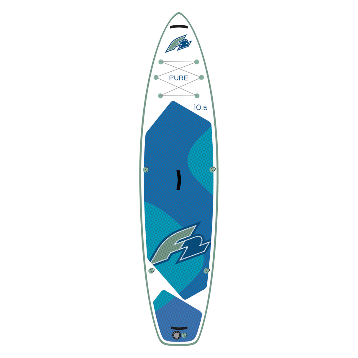 F2 SUP Stand Up Paddle Board Pure Weiss - Komplettset Größen und Zubehör wählbar