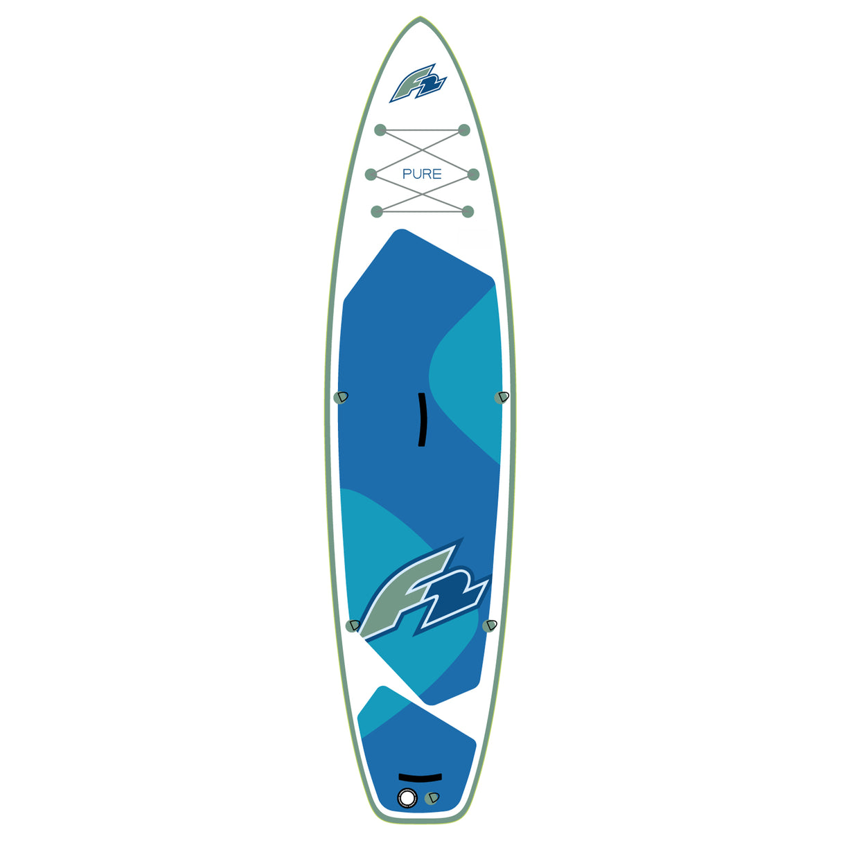 F2 SUP Stand Up Paddle Board Pure Weiss - Komplettset Größen und Zubehör wählbar