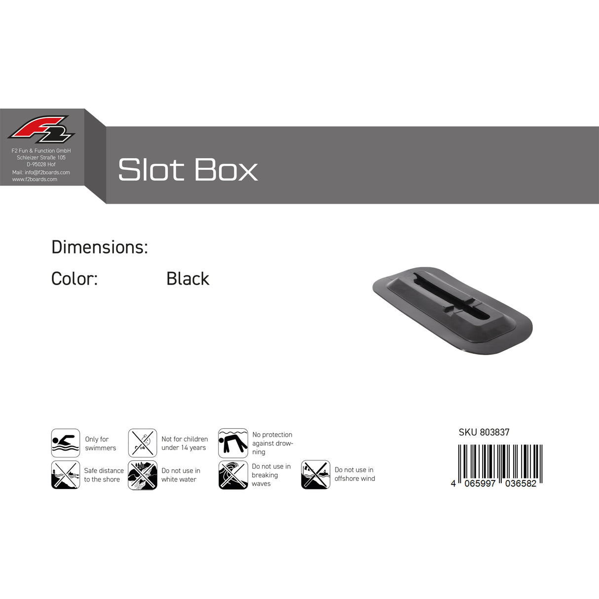 F2   Finne Slot Box   Schwarz 2024/25