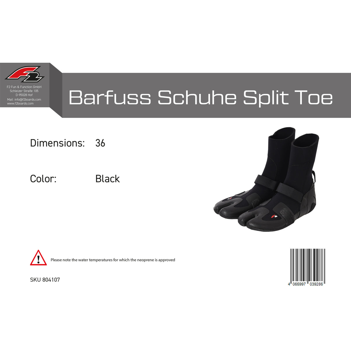 F2 Neopren Schuhe Barfuss Surfschuhe 36-48 Modell wählbar Hoch Flach Split Toe