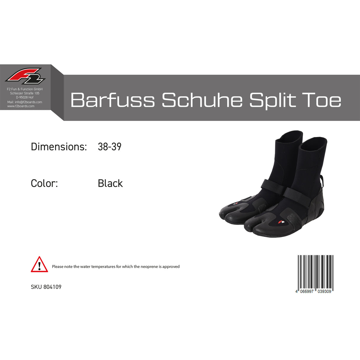 F2 Neopren Schuhe Barfuss Surfschuhe 36-48 Modell wählbar Hoch Flach Split Toe
