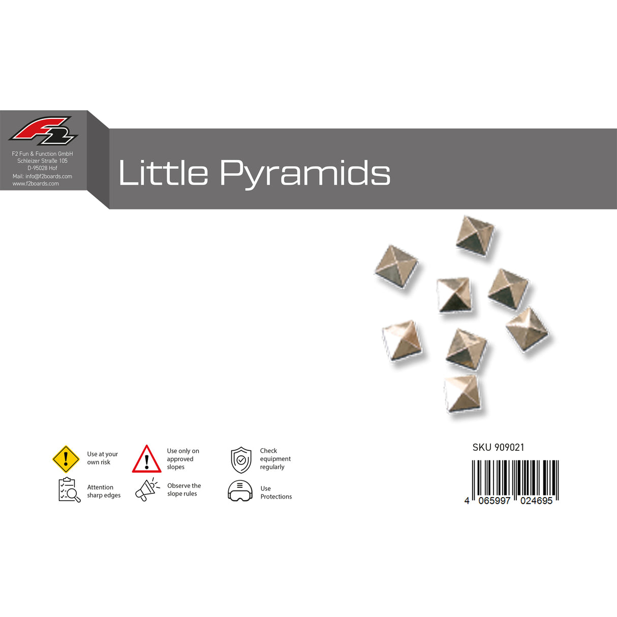 F2 Snowboard Pads Little Pyramids 2024/25