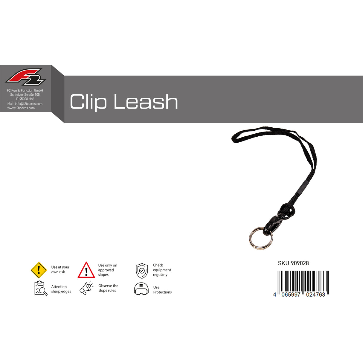 F2 Snowboard Tool Clip Leash 2024/25