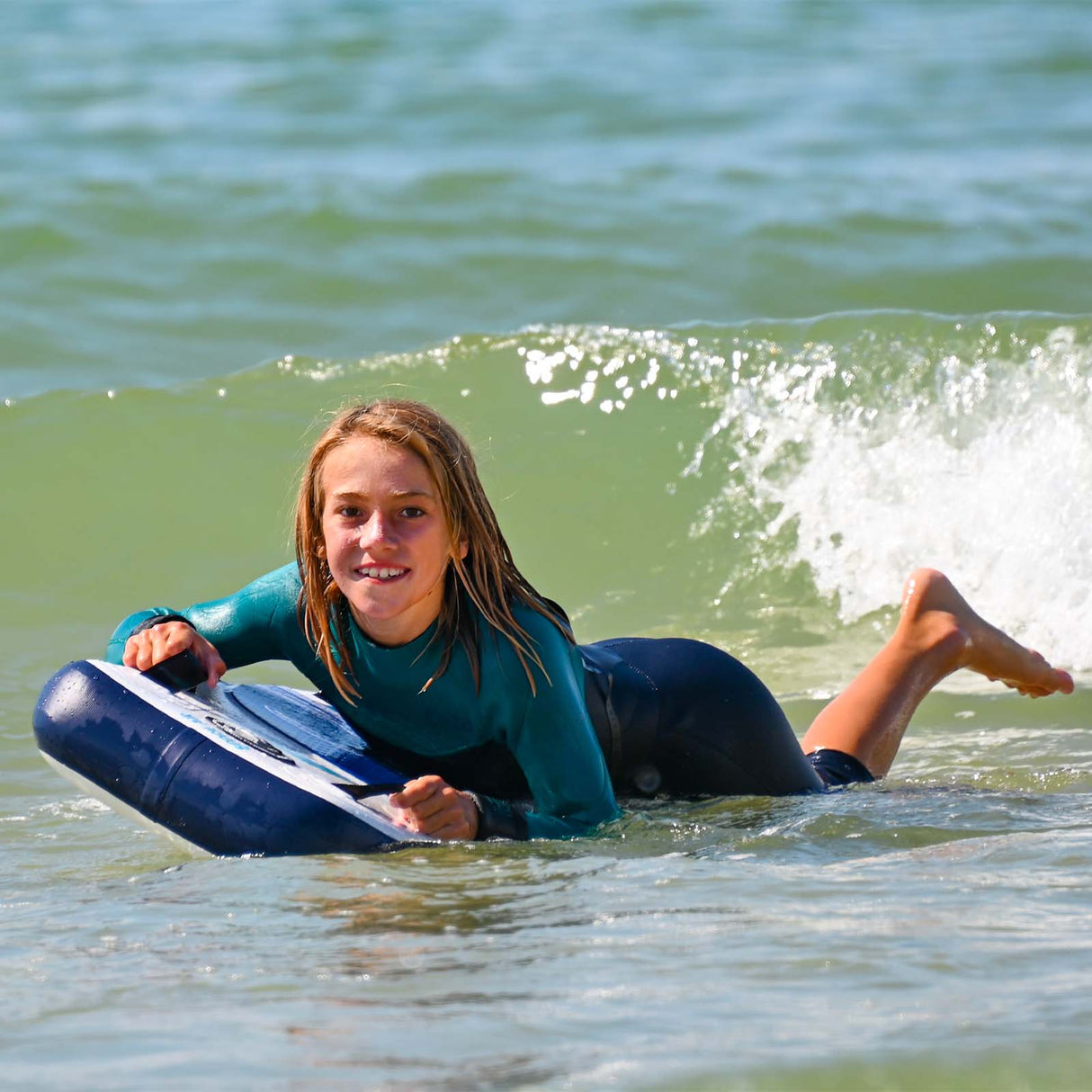 F2 Inflatable Body Board Boogie Board Air 3,7 Blau 2024/25