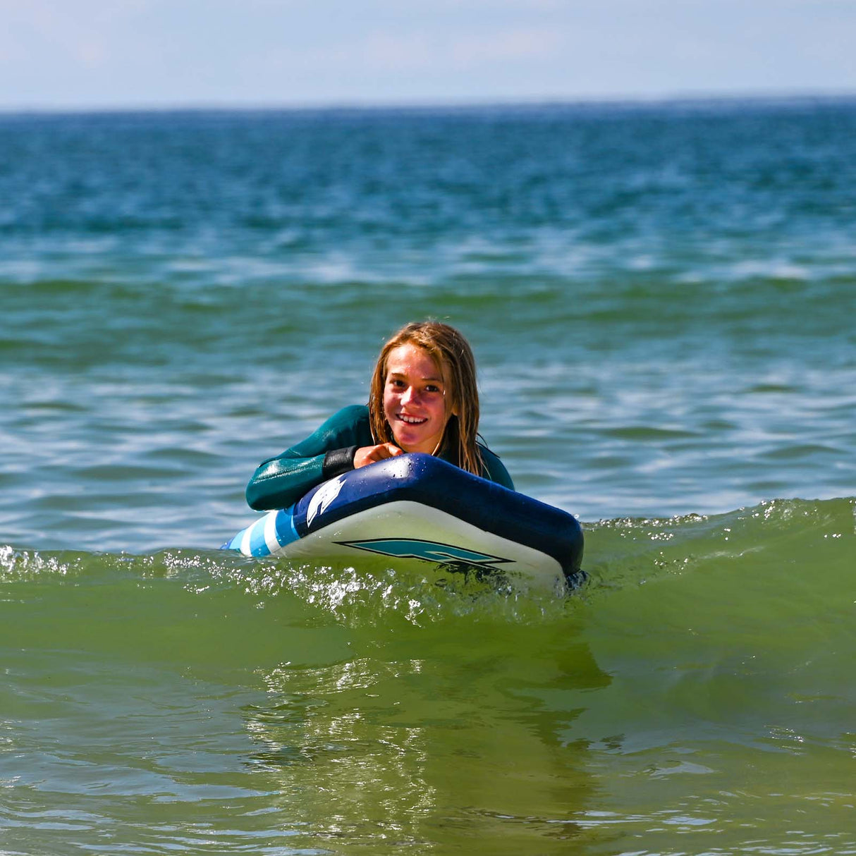 F2 Inflatable Body Board Boogie Board Air 3,7 Blau 2024/25