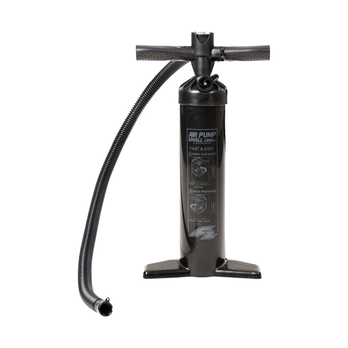 F2 Pumpe Kite Pumpe Groß SUP Kite Paddelboot Schwarz 2024/25