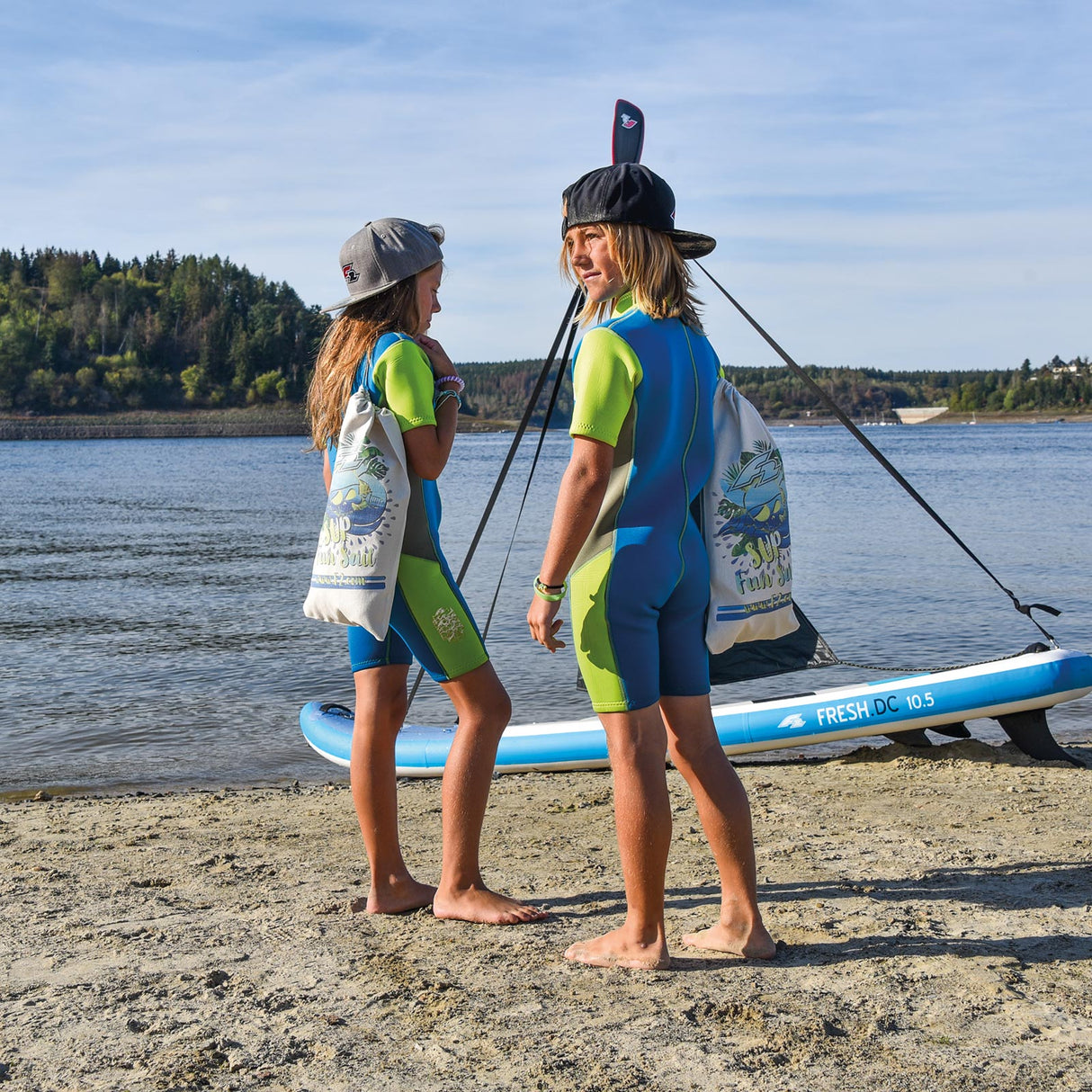 F2 Junior Neopren Anzug Neo - Kid  3mm  4-14yrs Größe wählbar Blau 2024/25