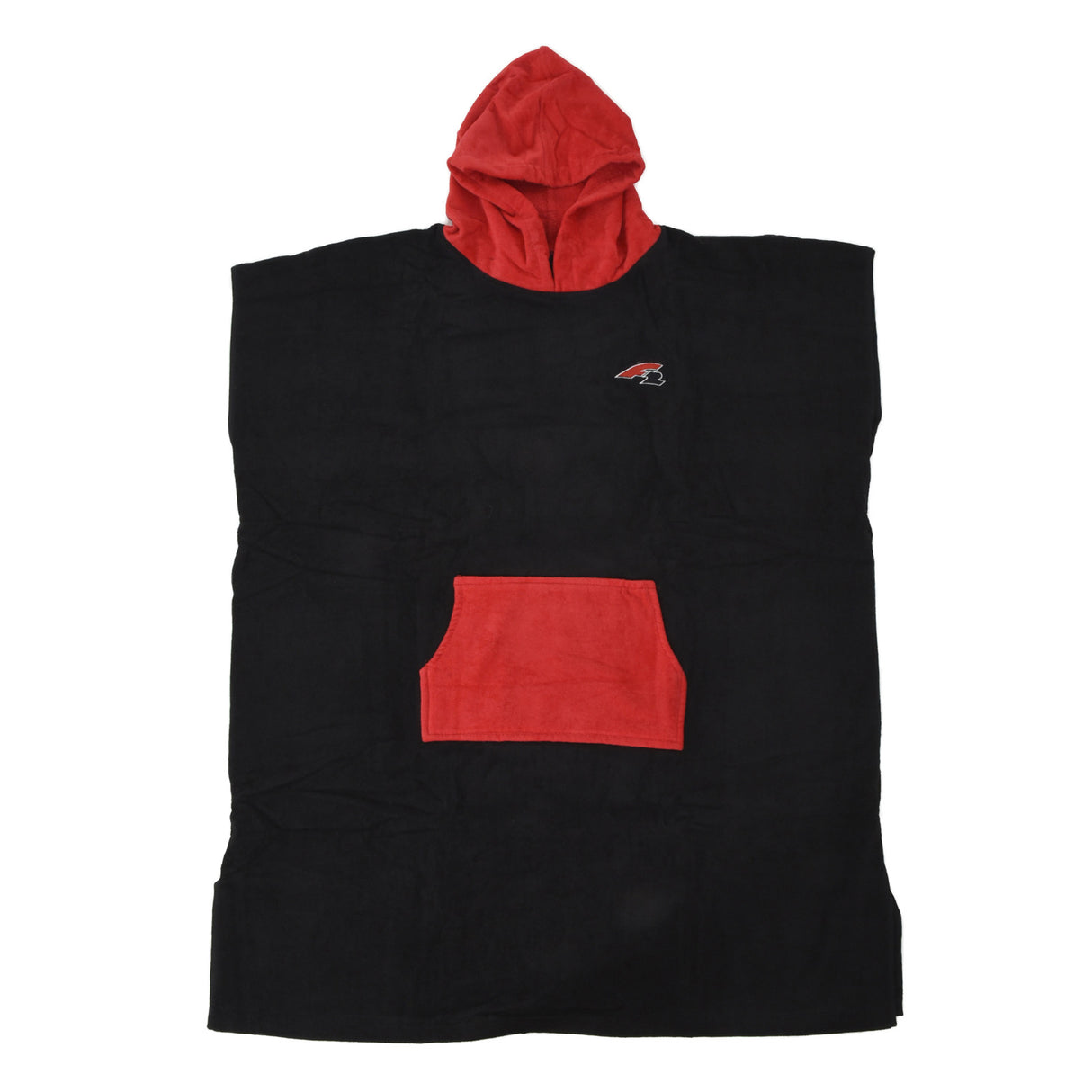 F2 Poncho Surf- Bade- Frottee Poncho Dryrobe Handtuch Modell wählbar Schwarz