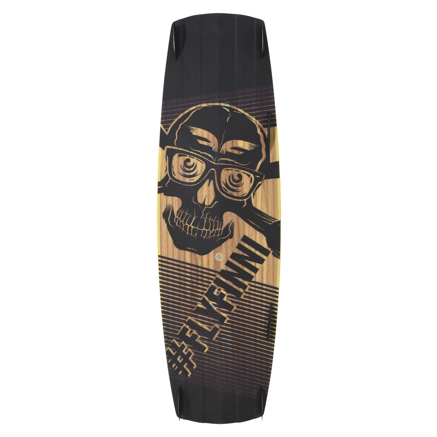 F2 Kiteboard Finn Promodel Wood 132-136cm Größe wählbar Schwarz 2023/24