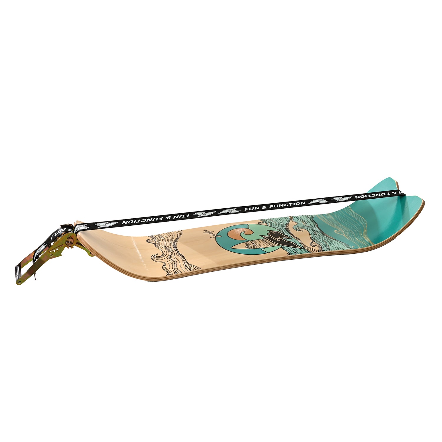 F2 Balance Board Surfline Board Slackline Training 105x27,5cm Farbe wählbar