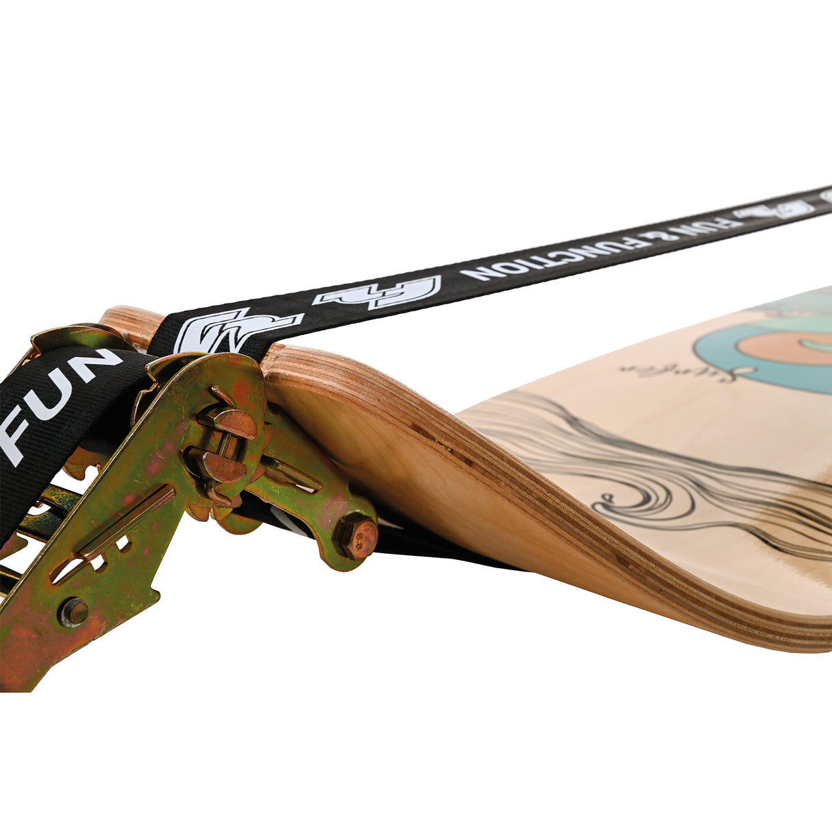 F2 Balance Board Surfline Board Slackline Training 105x27,5cm Farbe wählbar