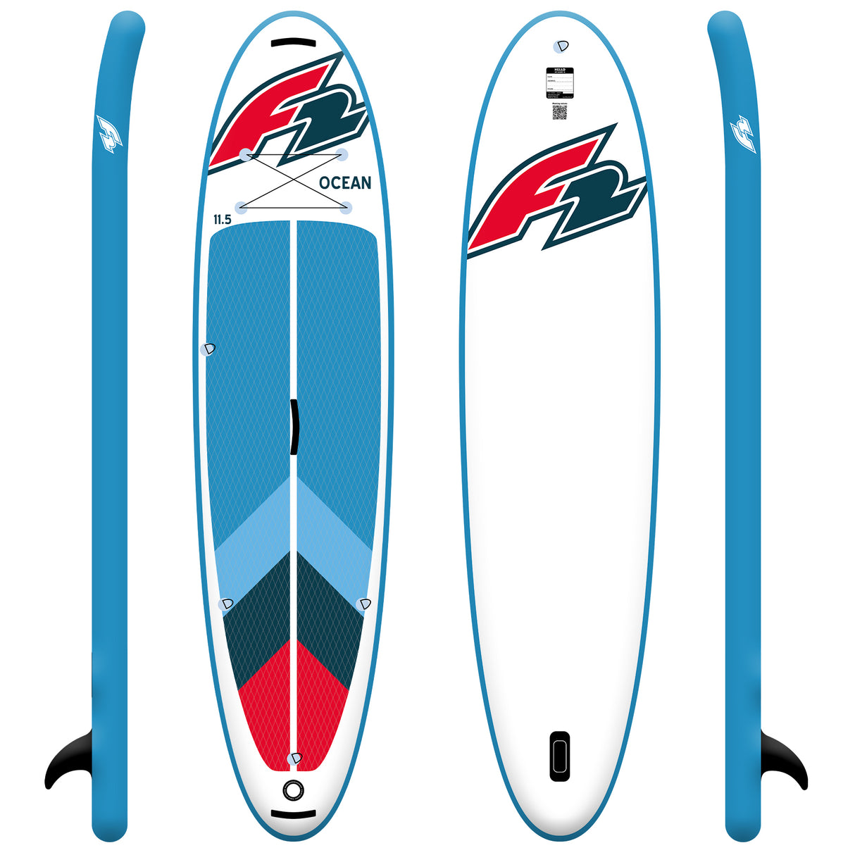 F2 Marken Stand Up Paddle Board Ocean LTD Rot - Größen und Zubehör wählbar