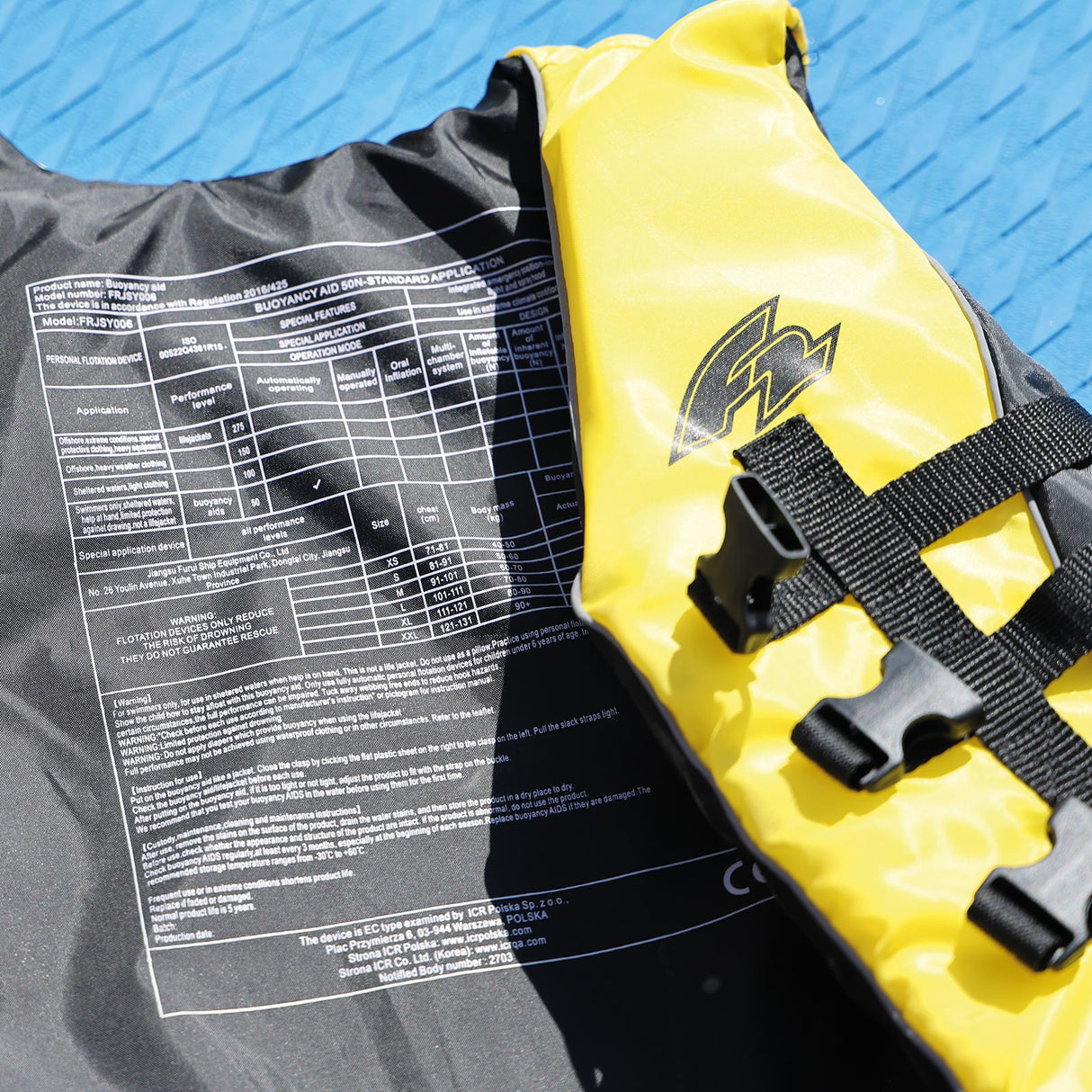 F2 SUP Weste Protection Vest Auftriebsweste Farbe/Größe wählbar 2025