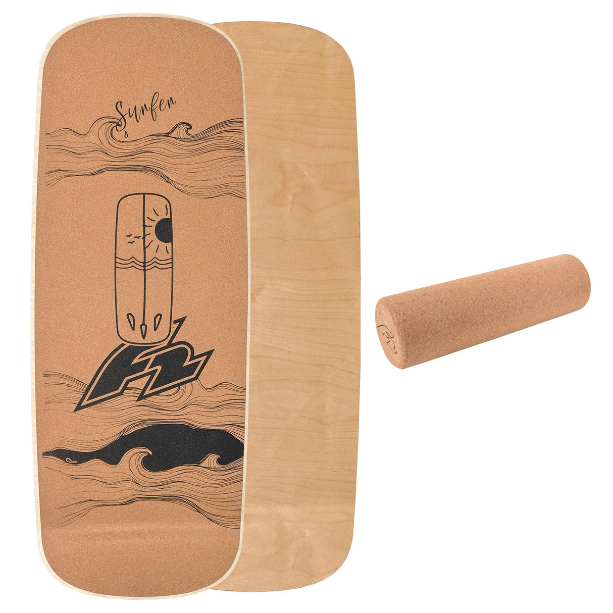 F2 Kork Balance Boards Balance Training Board Only - Modell wählbar