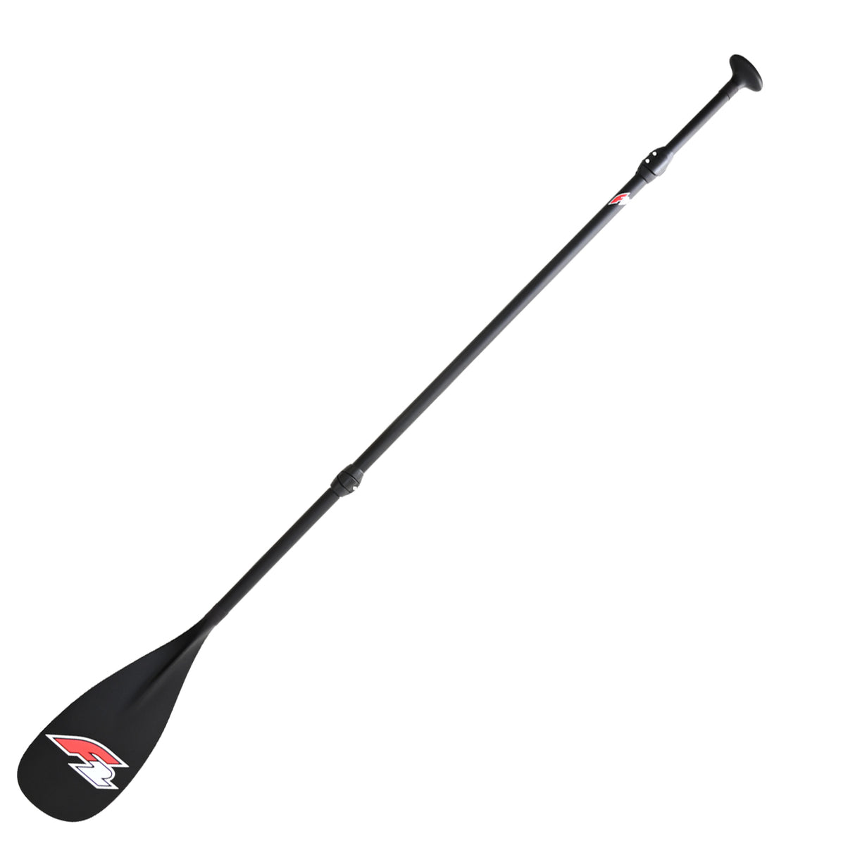 F2 SUP Paddel 90% Carbon Paddle 3-teilig 166-230cm Schwarz