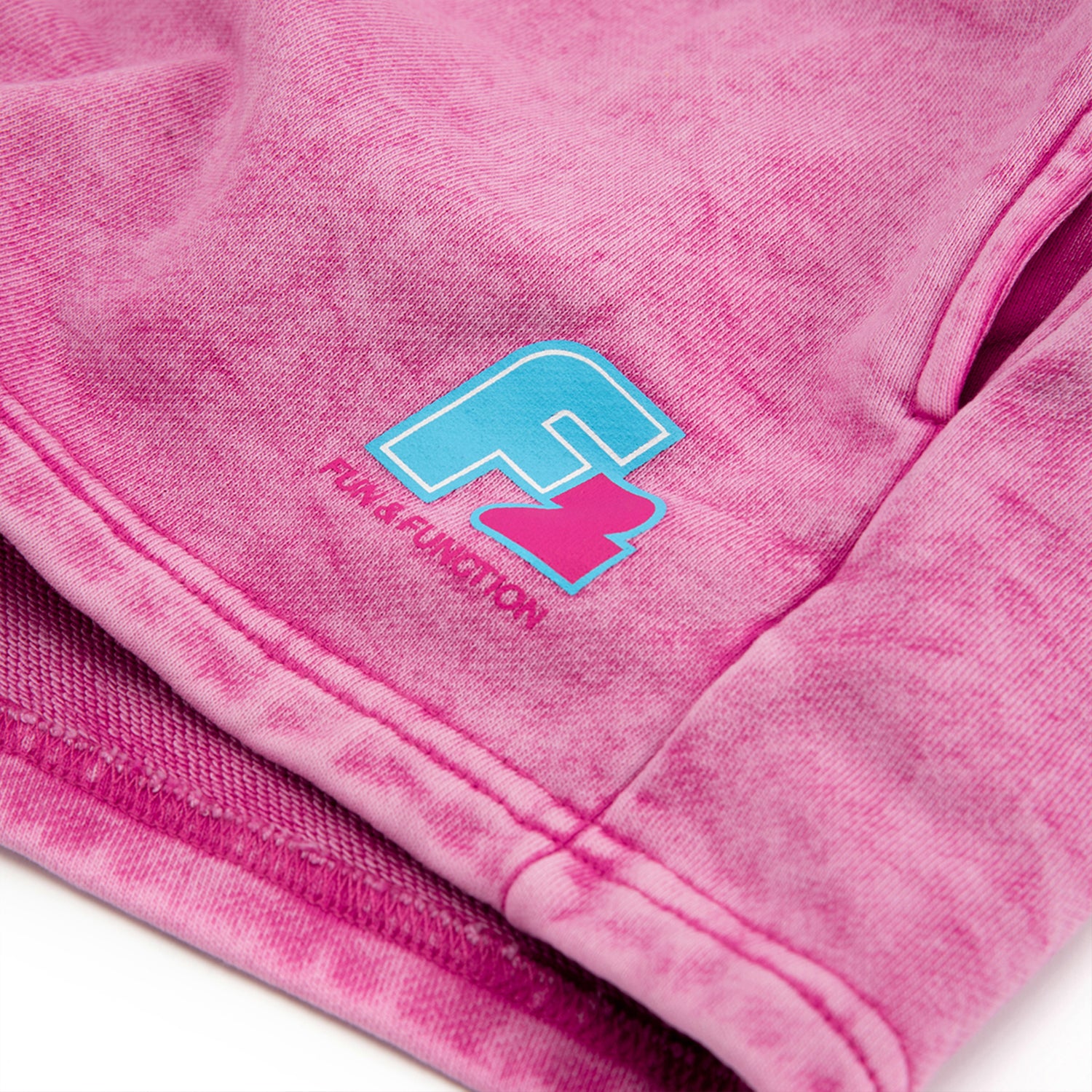 F2 Retro Silberpfeil Shorts Magenta Stonewashed Damen Sweatshorts - Größe wählbar