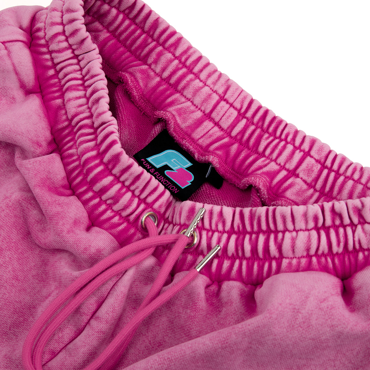 F2 Retro Silberpfeil Shorts Magenta Stonewashed Damen Sweatshorts - Größe wählbar