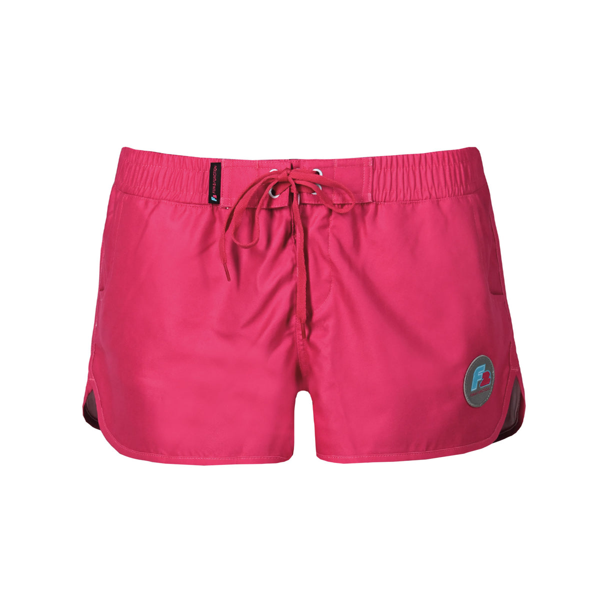 F2 Retro Boardshorts Swim Damen Badeshorts Kurz Magenta - Größe wählbar