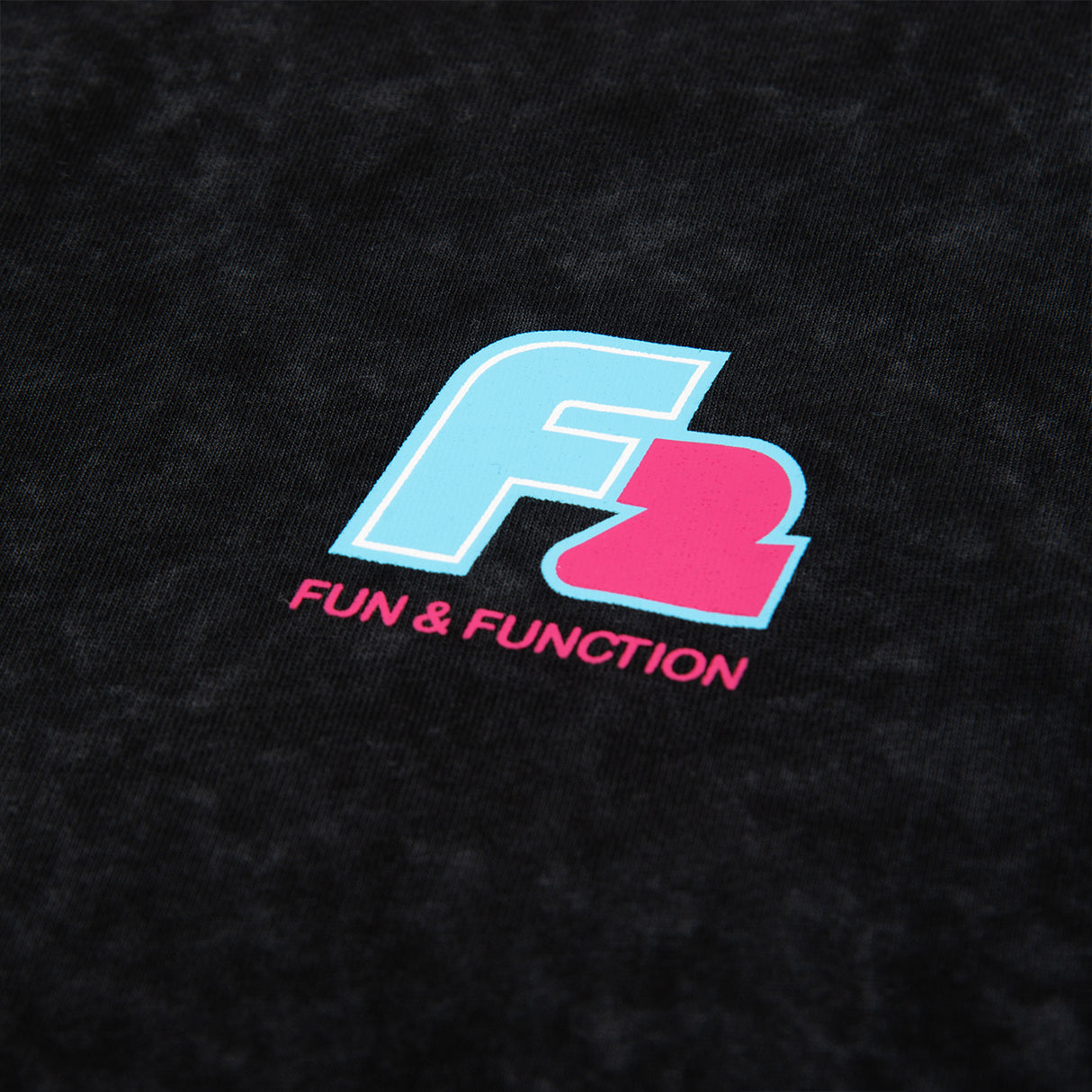 F2 Retro T-Shirt Strato Black Stonewashed Unisex Tshirt Schwarz - Größe wählbar