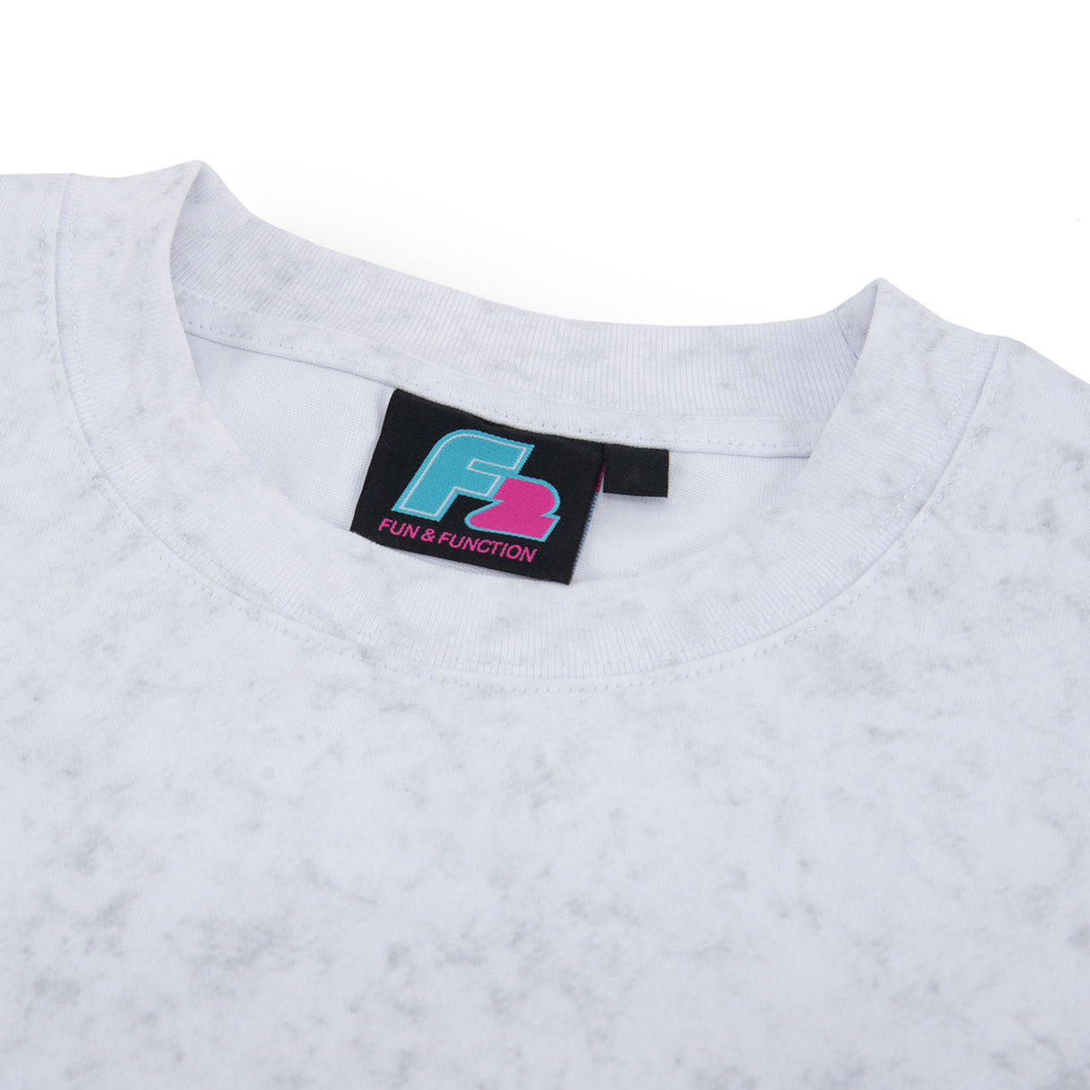 F2 Retro T-Shirt Strato White Stonewashed Unisex Tshirt Weiss - Größe wählbar