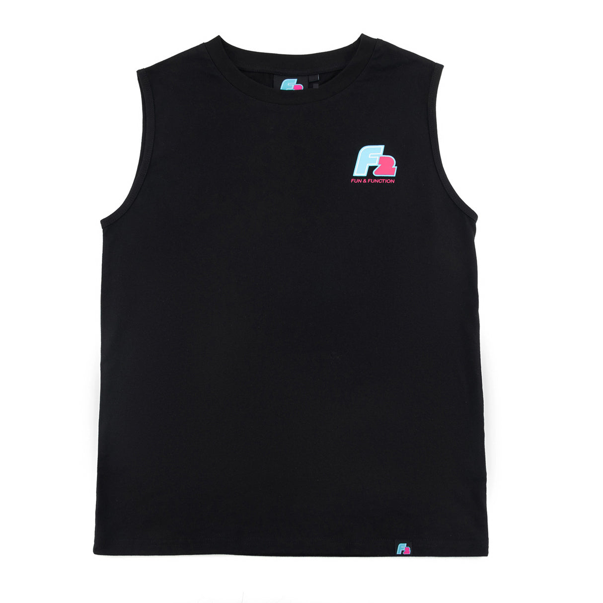 F2 Retro Muskelshirt Ride Herren Tshirt Ärmellos Schwarz - Größe wählbar