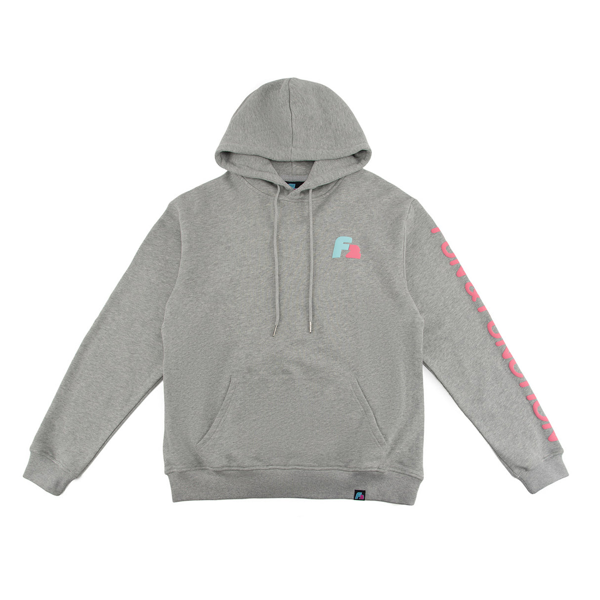 F2 Retro Rebel Hoodie Ash Sweatshirt Pullover Grau - Größe wählbar