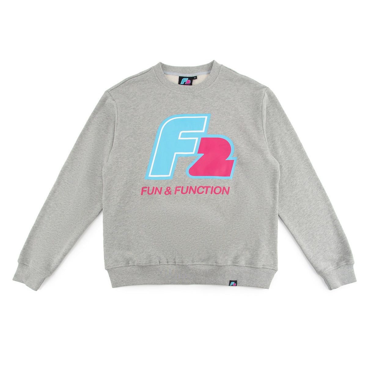 F2 Retro Barracuda Pullover Ash Grau - Größe wählbar
