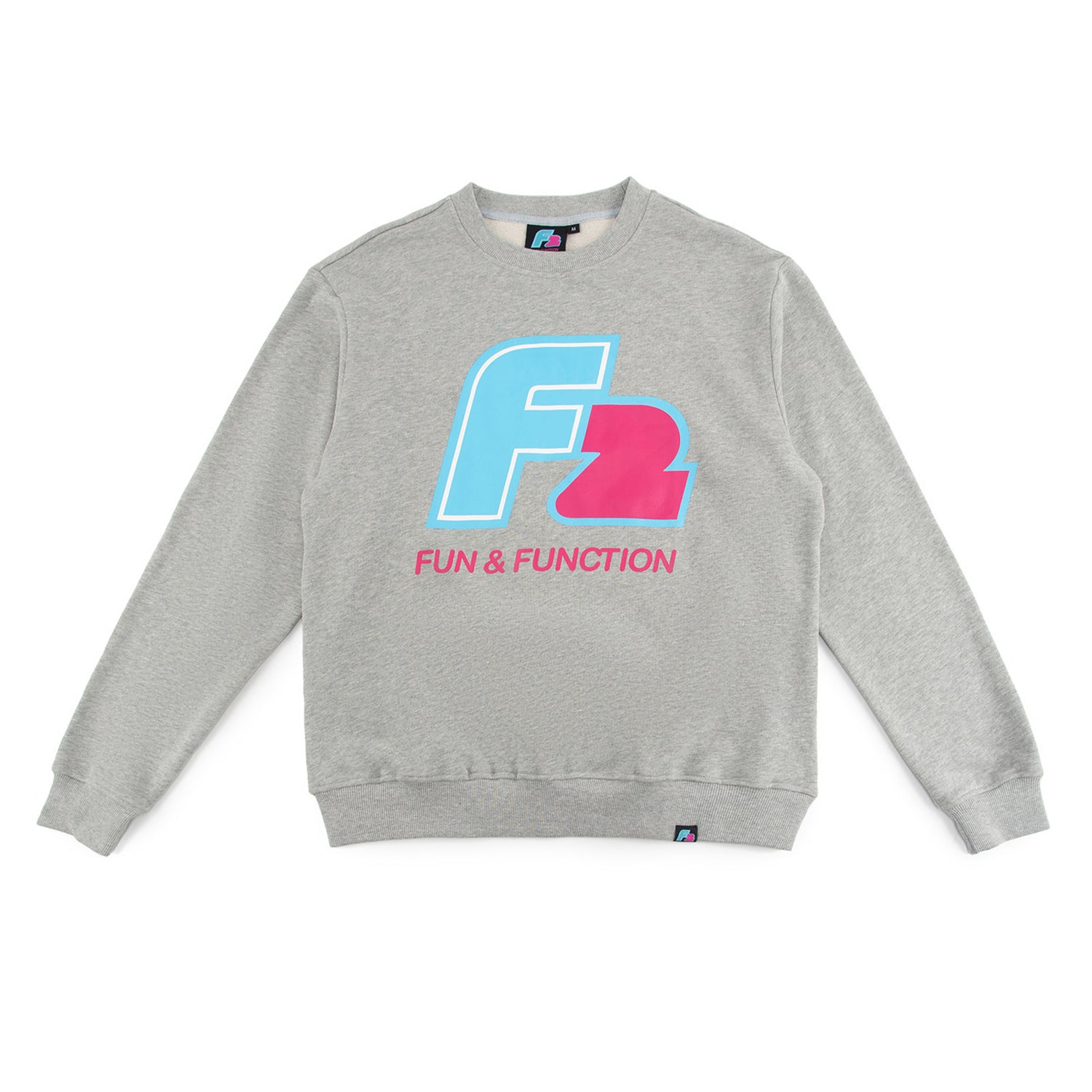 F2 Retro Barracuda Pullover Ash Grau - Größe wählbar