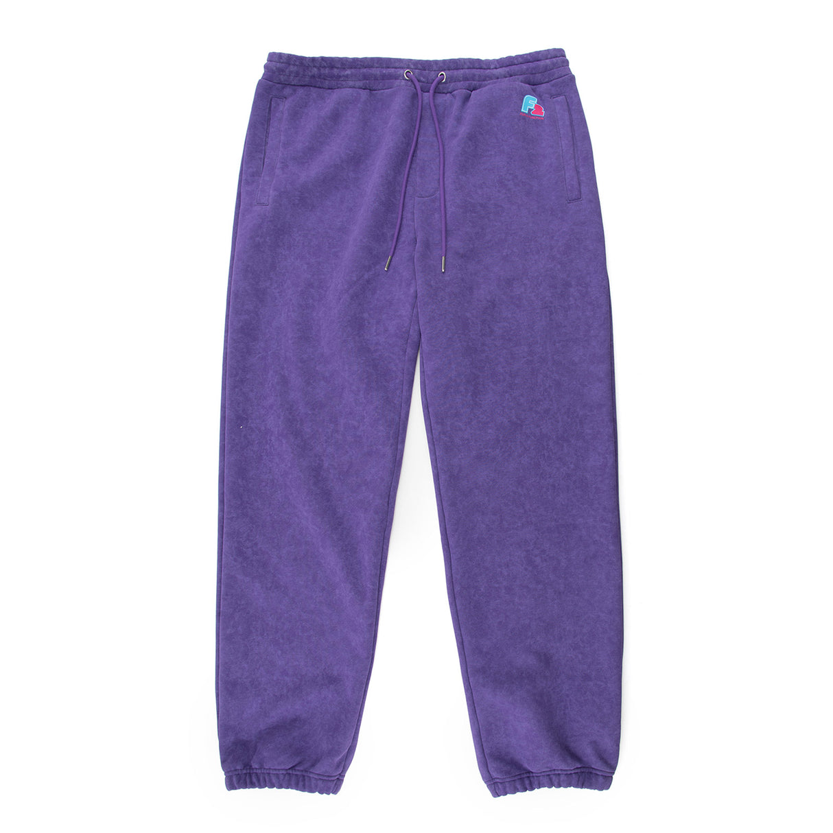 F2 Retro Vegas Jogginghose Plum Stonewashed Lila - Größe wählbar