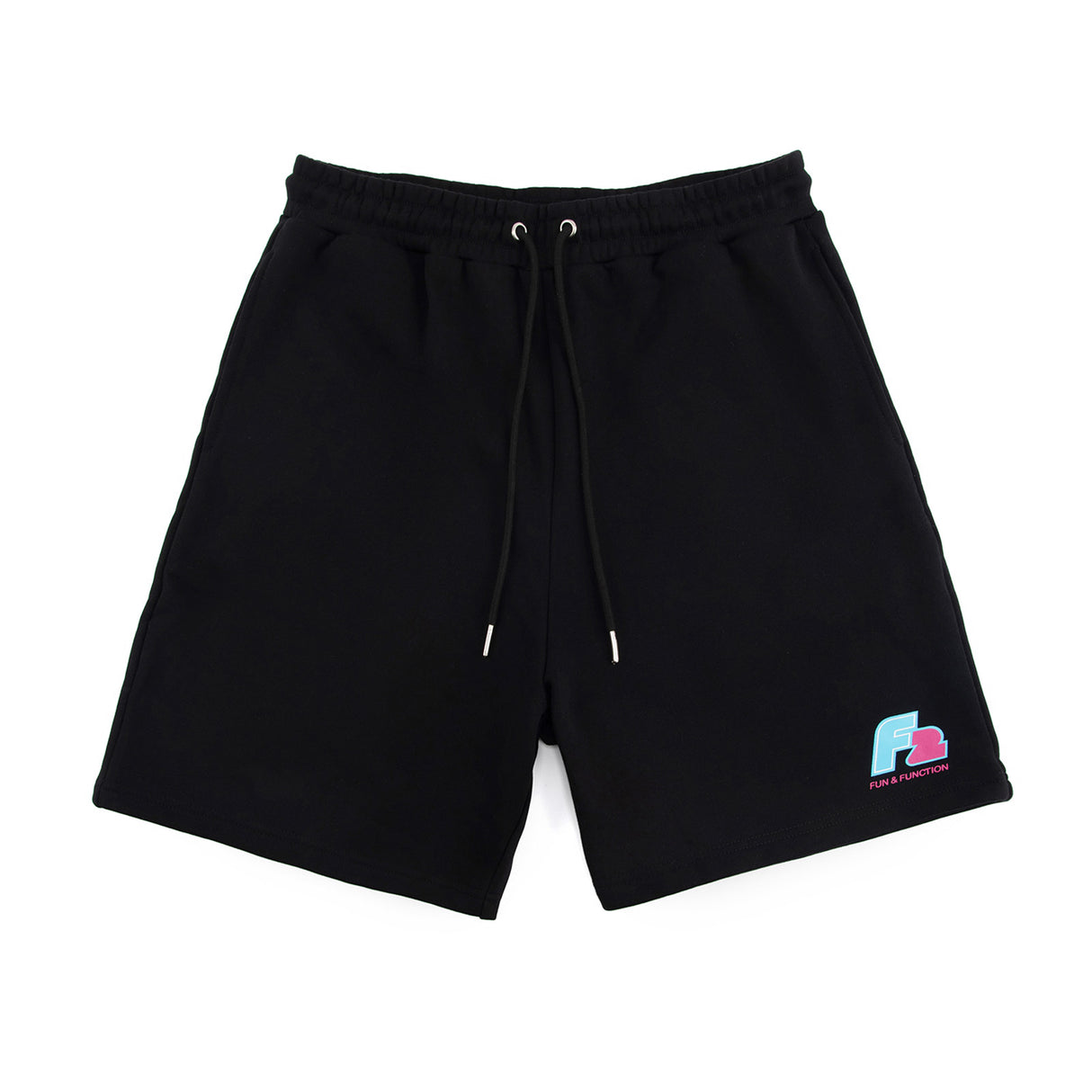 F2 Retro Silberpfeil Shorts Sweatshorts Schwarz - Größe wählbar