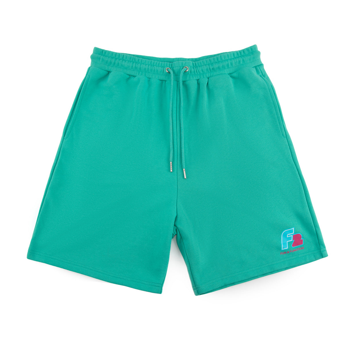 F2 Retro Silberpfeil Shorts Oceangreen Sweatshorts Türkis - Größe wählbar