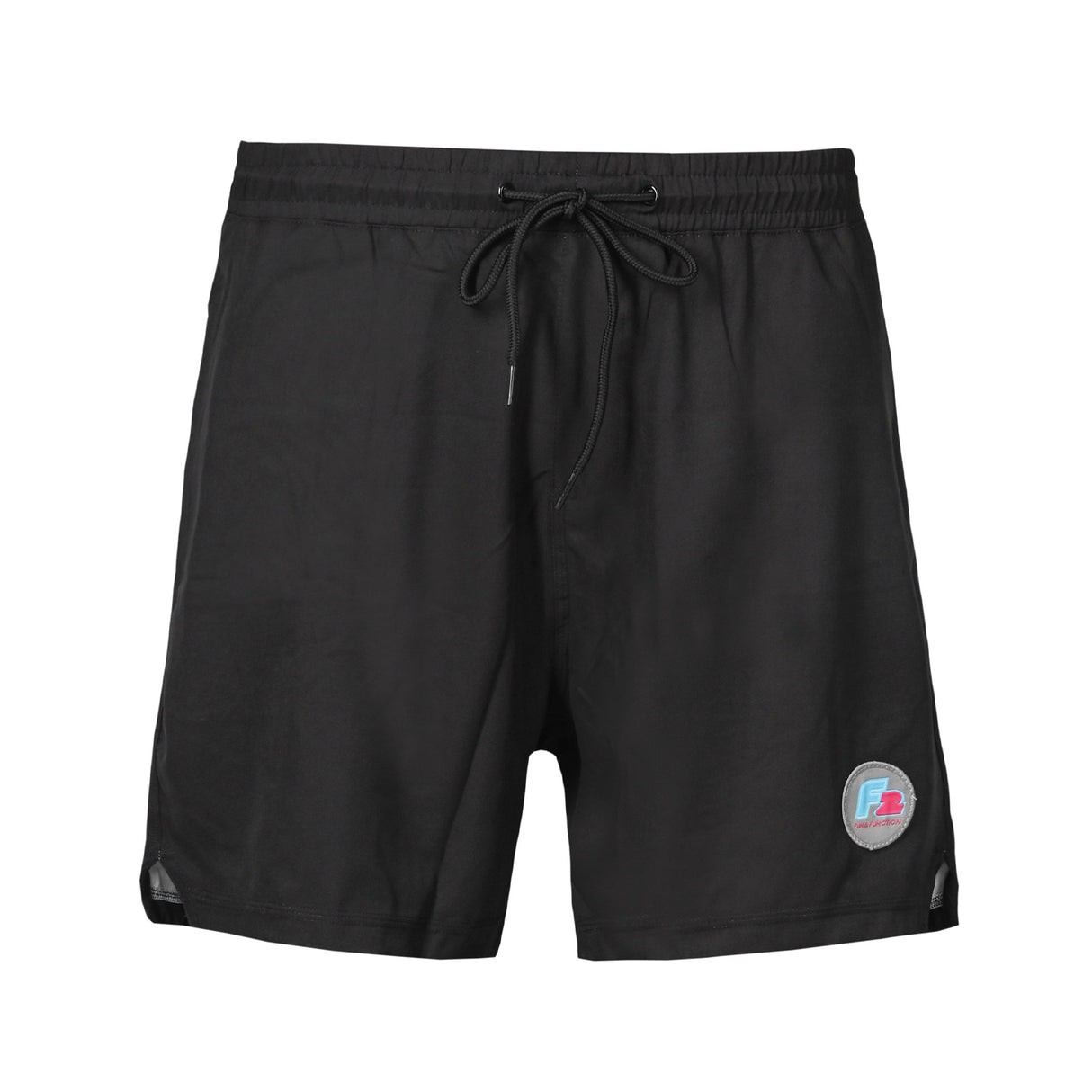 F2 Retro Boardshorts Swim Badeshorts Schwarz - Größe wählbar