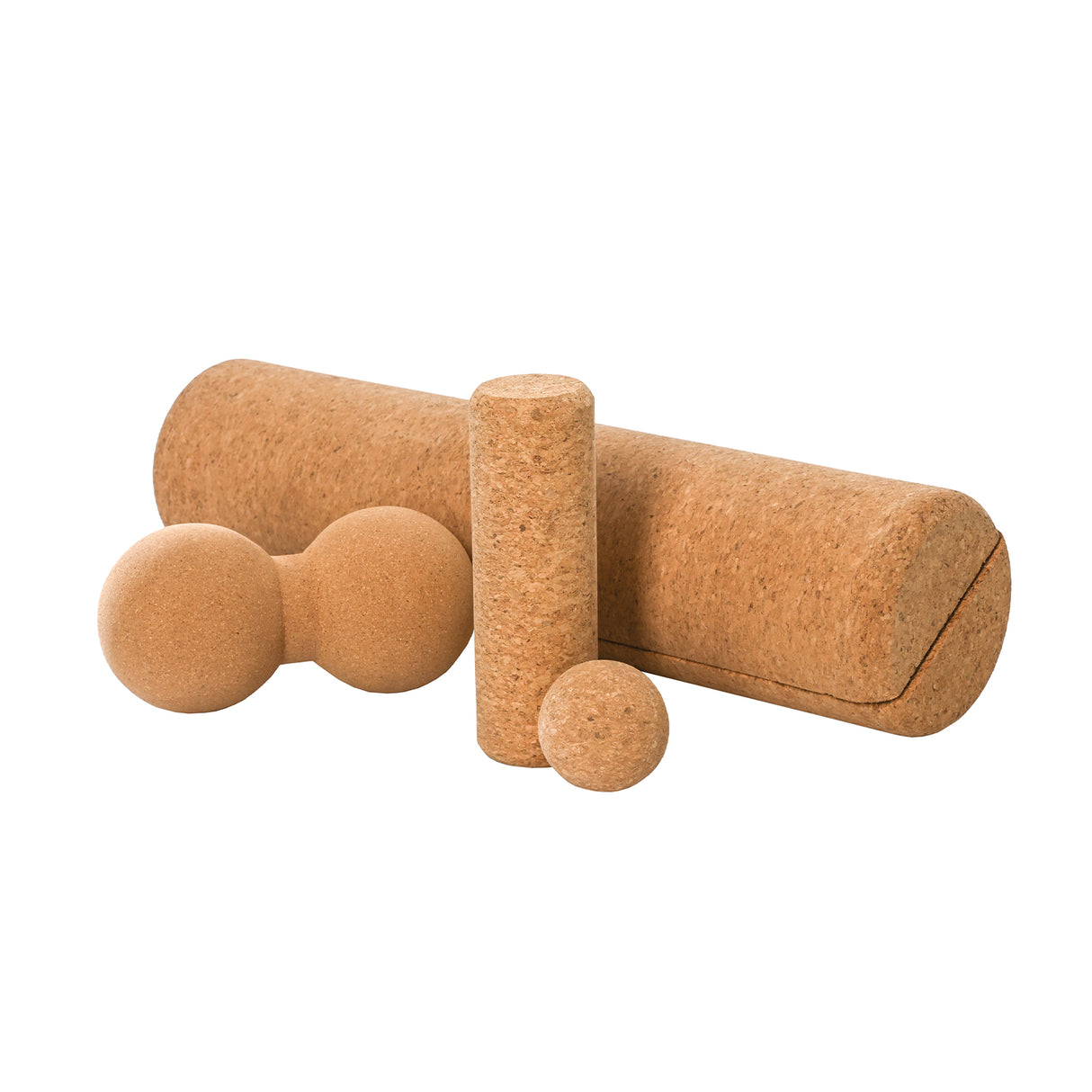 F2 Balance Board Zubehör Kork Multi Roll Set Korkrollen und Bälle Natur