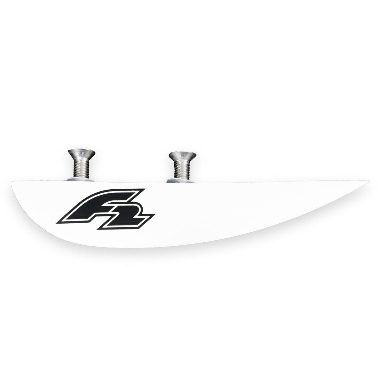 F2 Kiteboard Finne GFK Slider Finne einzeln 2,5cm Weiss