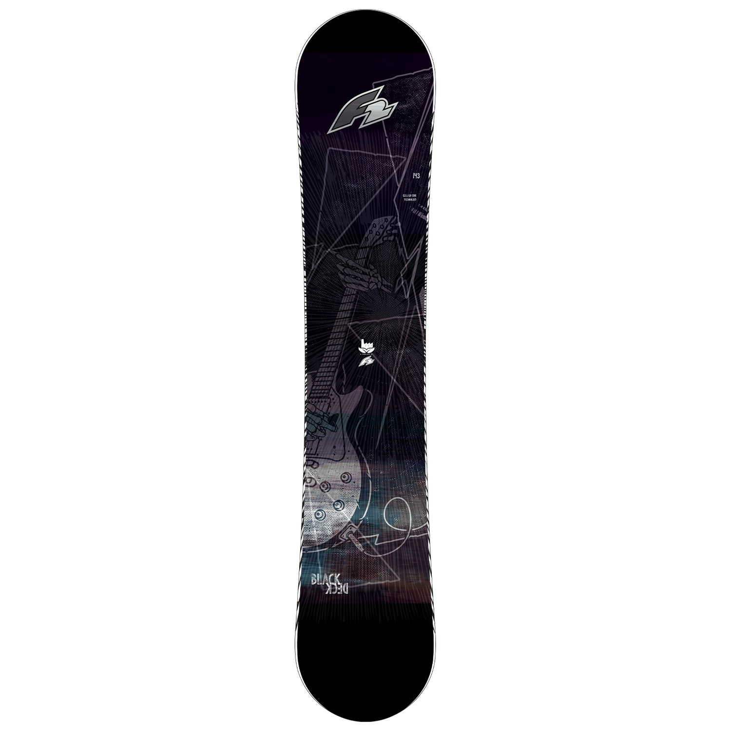 F2 Set Herren Snowboard Blackdeck mit Bindung Sonic Pro Komplettset Größe wählbar