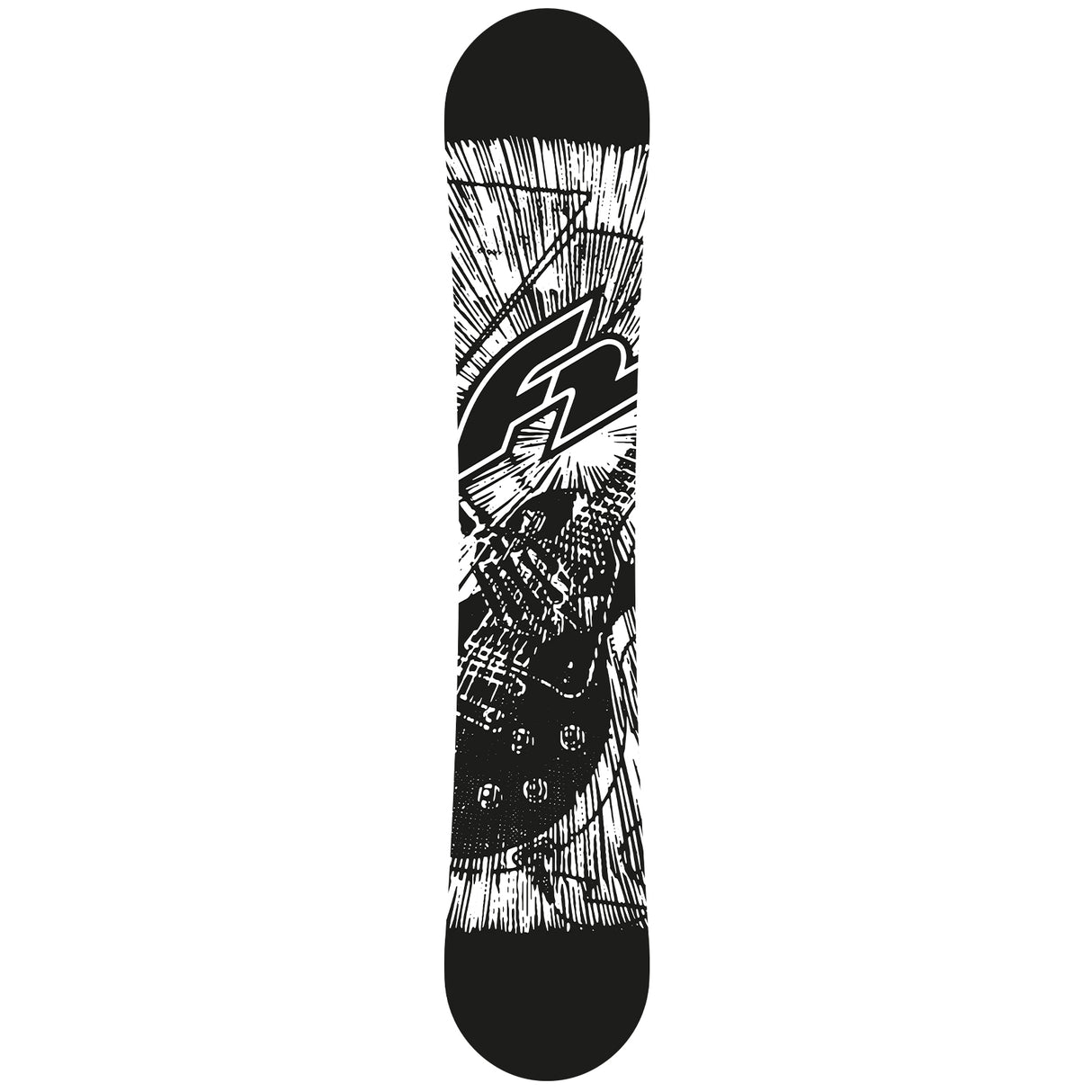 F2 Set Herren Snowboard Blackdeck mit Bindung Sonic Pro Komplettset Größe wählbar