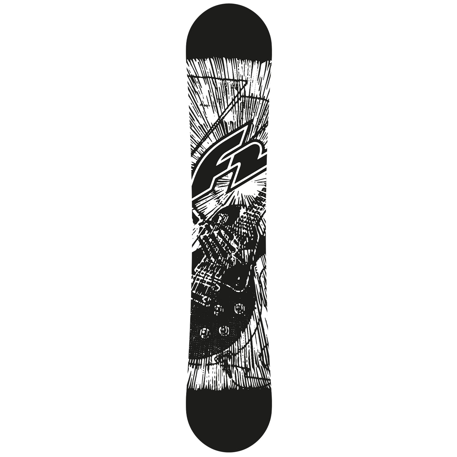 F2 Set Herren Snowboard Blackdeck mit Bindung Sonic Pro Komplettset Größe wählbar