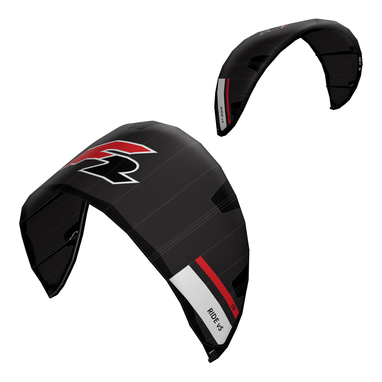 F2 Set Kite Ride V5 + Kiteboard Ride White Icon + Control Bar Größen wählbar