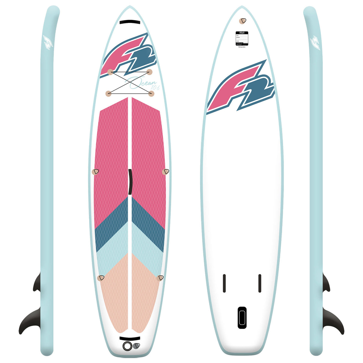 F2 Damen Marken Stand Up Paddle Board Ocean LTD - Größen und Zubehör wählbar