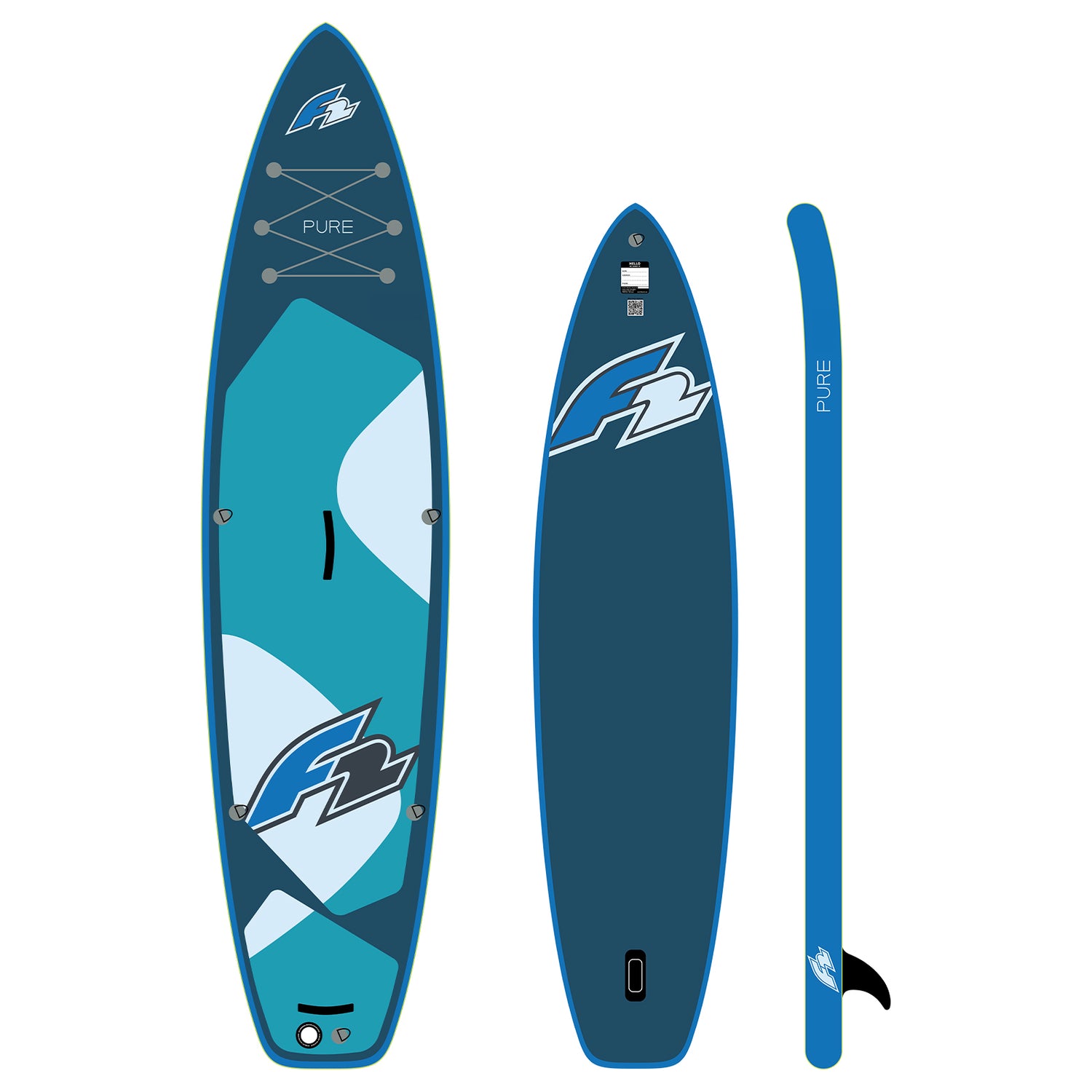 F2 SUP Stand Up Paddle Board Pure Oceangreen - Komplettset Größen und Zubehör wählbar