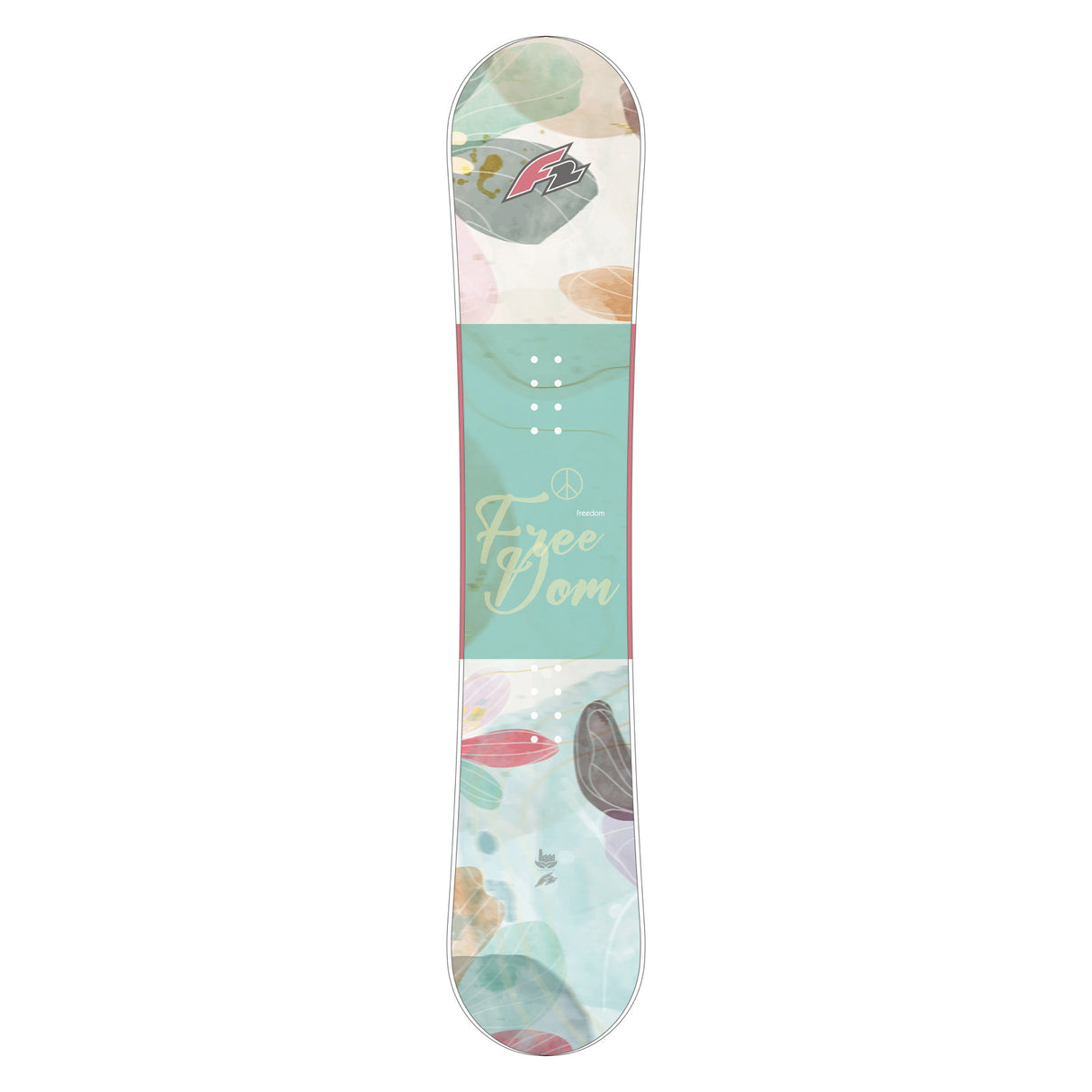 F2 Set Snowboard Junior Freedom Girl Mint + Pipe Bindung Größen wählbar