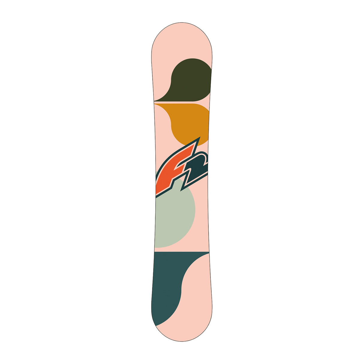 F2 Set Snowboard Junior Bloom Girl Apricot + Pipe Bindung Größen wählbar