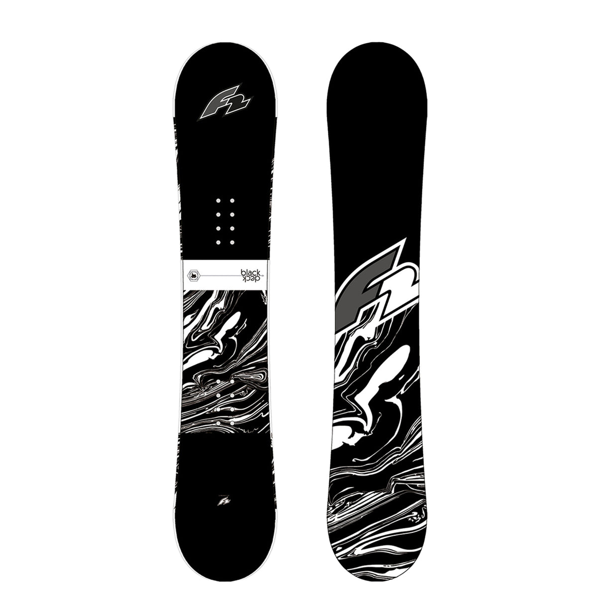 F2 Set Snowboard Blackdeck Schwarz + Sonic Pro Bindung - Komplettset Größen wählbar