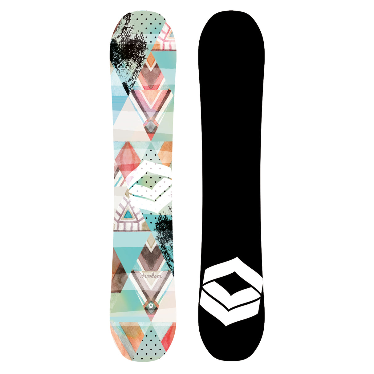 F2 Set Damen Snowboard Freedom HTSG Multicolor Sondermodell + Sonic Bindung M - Komplettset Größe wählbar