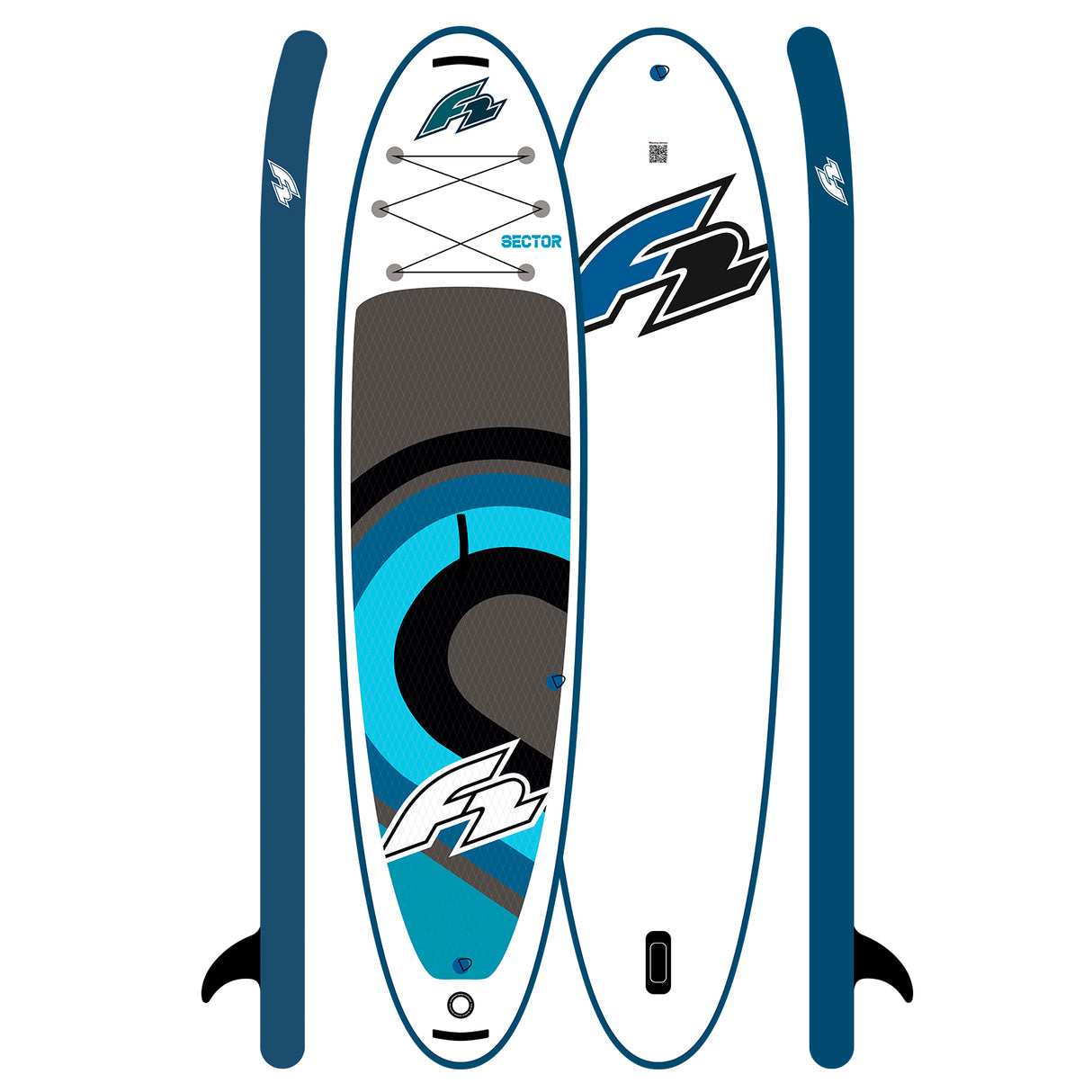 F2 SUP Stand Up Paddle Board Sector SMU Blau 350cm Board Only 11,5