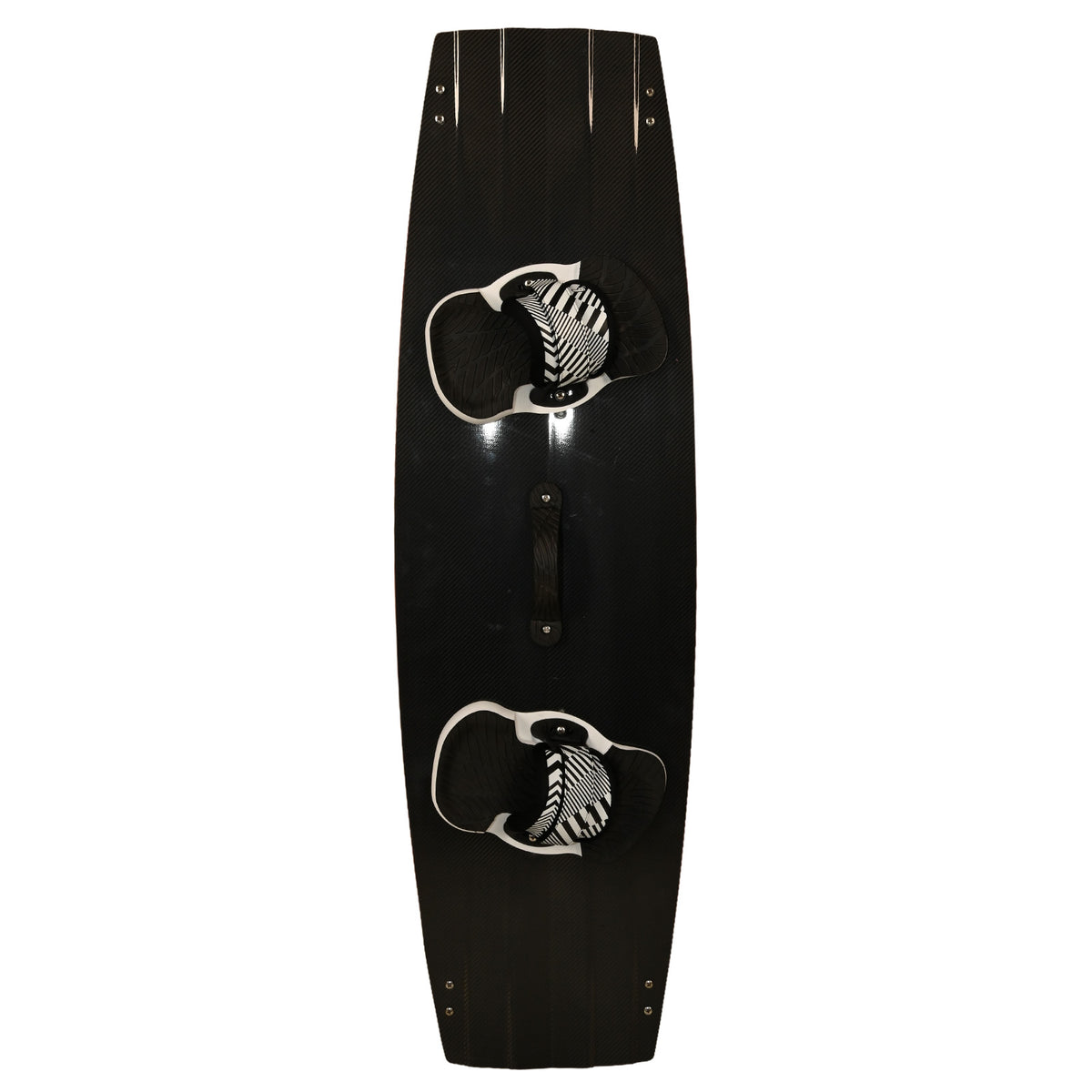 F2 Set Kiteboard Black Carbon 142cm + Bindung L/XL + GFK Finnen