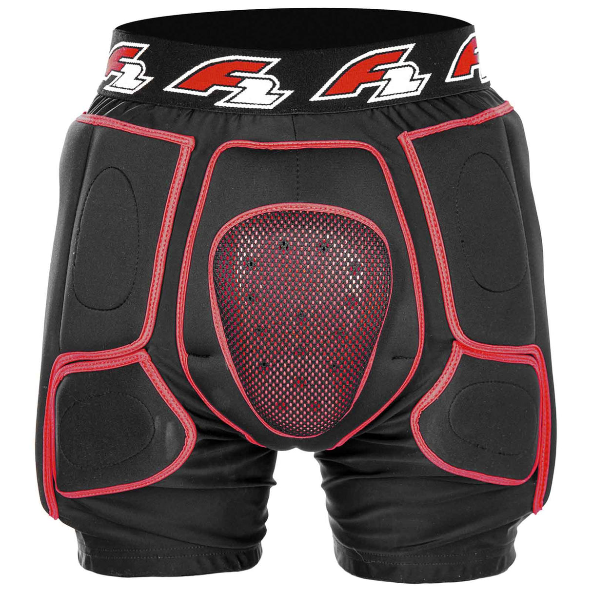 F2 Snowboard Hose Protector - Pant Soft S-XL Größe wählbar Schwarz/Rot 2024/25