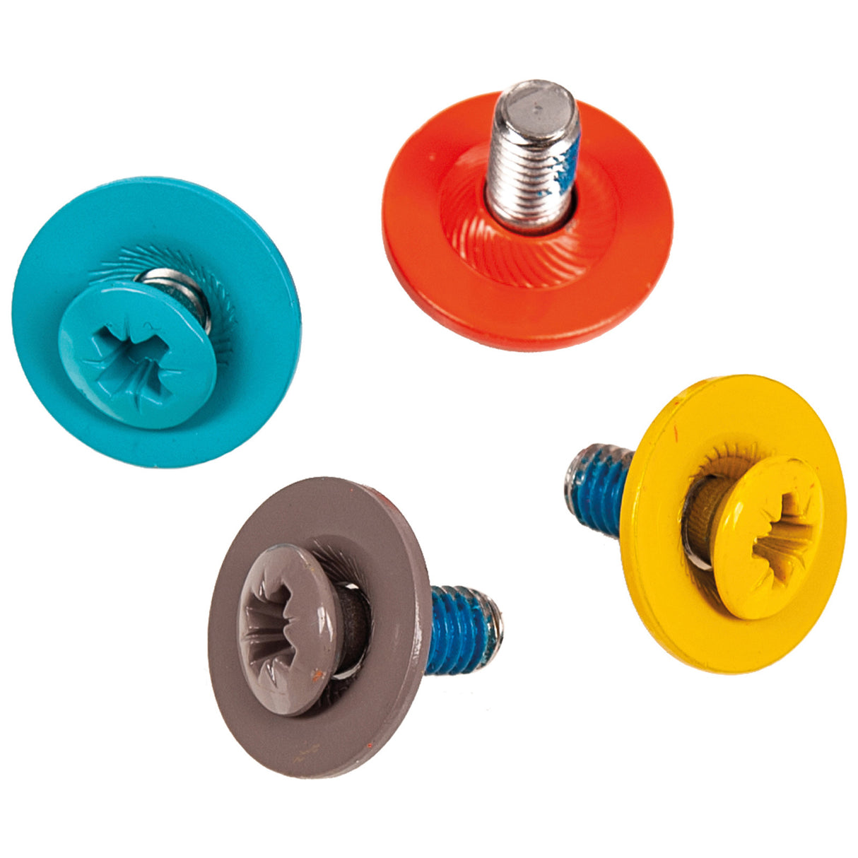 F2 Snowboard Zubehör Screw Set - 16-teilig Schrauben Set Bunt 2024/25