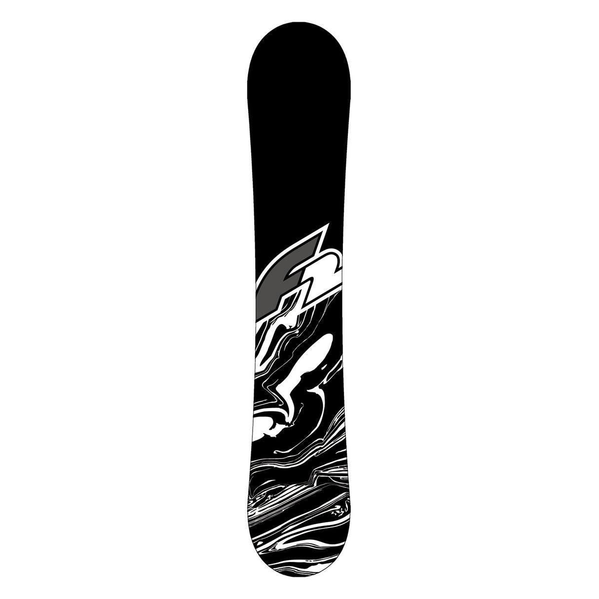F2 Herren Snowboard Black Deck Freestyle Größe wählbar Schwarz 2024/25