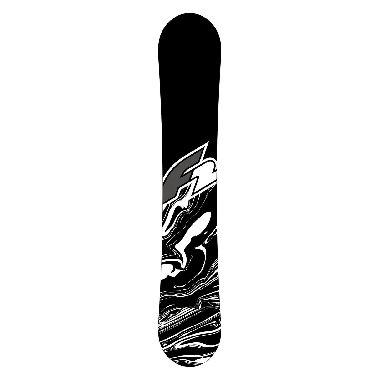 F2 Herren Snowboard Black Deck Freestyle Größe wählbar Schwarz 2024/25